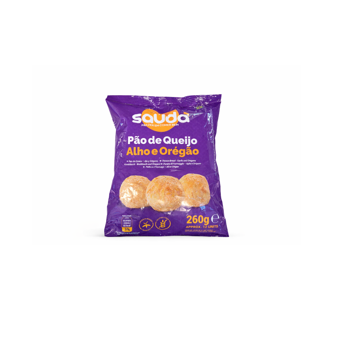 Pão de Queijo Ail & Origan Souldo – 260 g